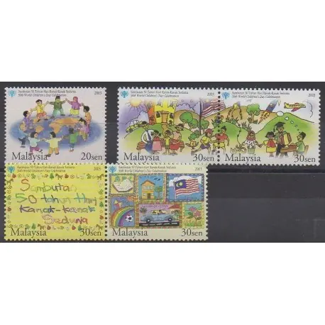 Malaisie - 2003 - No 1009/1013 - Enfance Affaire À Saisir