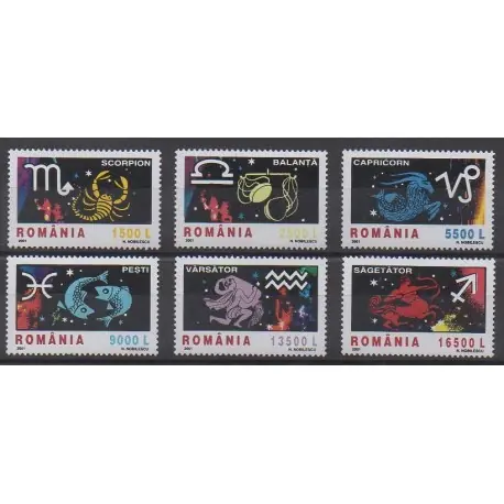 Premium Roumanie - 2001 - No 4715/4720 - Horoscope