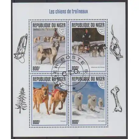 Prix Promo Niger - 2017 - No 4215/4218 - Chiens - Oblitérés