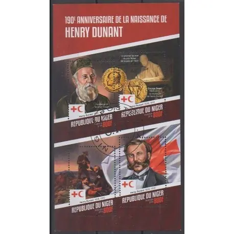 Vente Flash Niger - 2018 - No 4517/4520 - Célébrités - Santé ou Croix-Rouge - Oblitérés