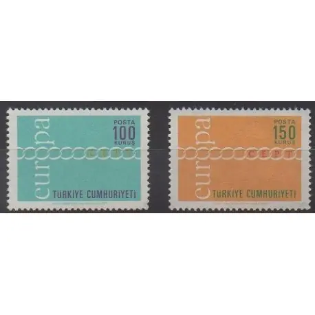 Livraison Gratuite Turquie - 1971 - No 1981/1982 - Europa