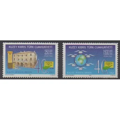 Livraison Gratuite Turquie - Chypre du nord - 2004 - No 553/554 - Service postal