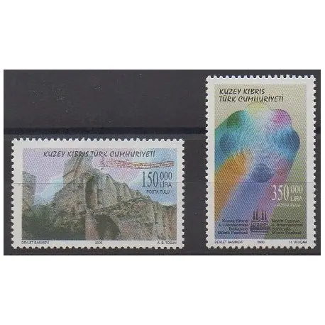 Turquie - Chypre du nord - 2000 - No 479/480 - Musique Exclusif