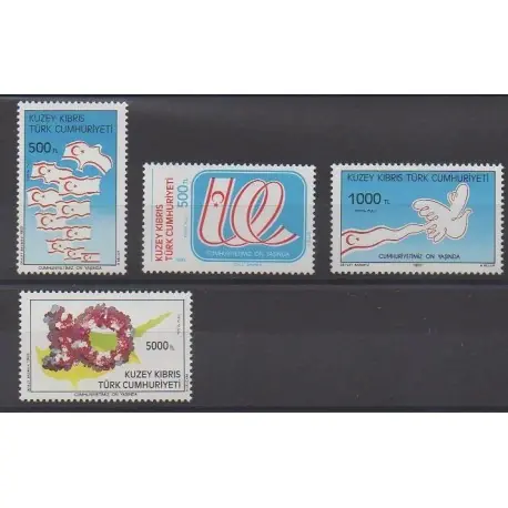 Turquie - Chypre du nord - 1993 - No 332/335 - Histoire Livraison Express