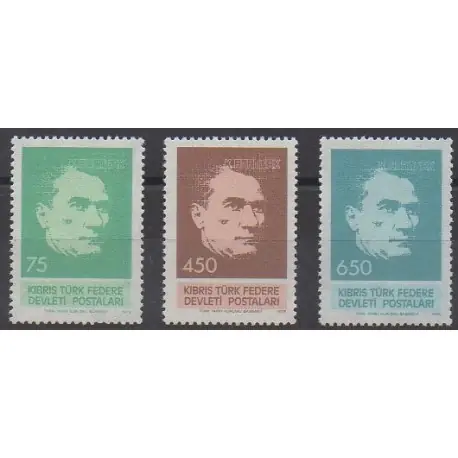 Jusqu’à Épuisement Des Stocks Turquie - Chypre du nord - 1978 - No 54/56 - Célébrités