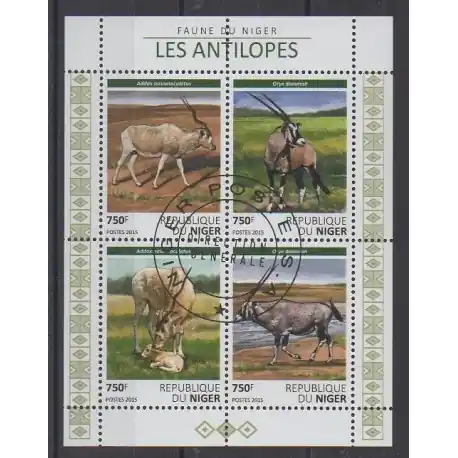 Niger - 2015 - No 3175/3178 - Mammifères - Oblitérés Gros Lot