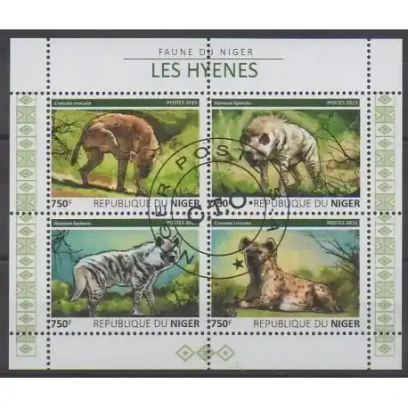 Niger - 2015 - No 3219/3222 - Mammifères - Oblitérés Prix Choc