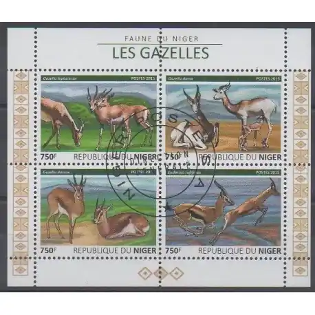 Niger - 2015 - No 3211/3214 - Mammifères - Oblitérés Vente Directe