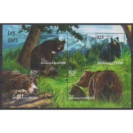 Niger - 2015 - No 2802/2805 - Mammifères - Oblitérés Expédié Aujourd’hui