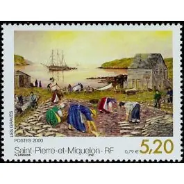 Timbre de collection Saint-Pierre et Miquelon - 0709 Artisanat