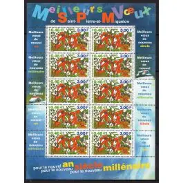 Exclusif Timbre de collection Saint-Pierre et Miquelon - 0737 - Feuille