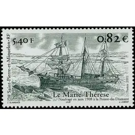 Authentique Timbre de collection Saint-Pierre et Miquelon - 0752
