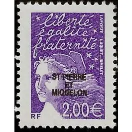 Timbre de collection Saint-Pierre et Miquelon - 0772 Satisfait Ou Remboursé