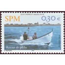 Fait Main Timbre de collection Saint-Pierre et Miquelon - 0815