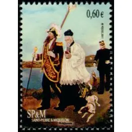 Timbre de collection Saint-Pierre et Miquelon - 1018 Authentique