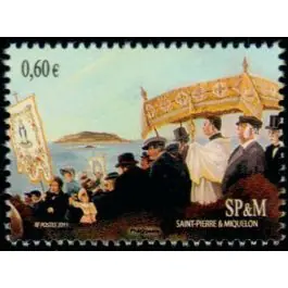 Timbre de collection Saint-Pierre et Miquelon - 1020 Authentique