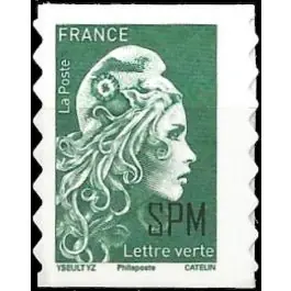 Marque Timbre de collection Saint-Pierre et Miquelon - 1315 Autoadhsif - Marianne l'engage