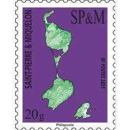 Timbre de collection Saint-Pierre et Miquelon - 1365 Carte Lettre Internationale Tendance